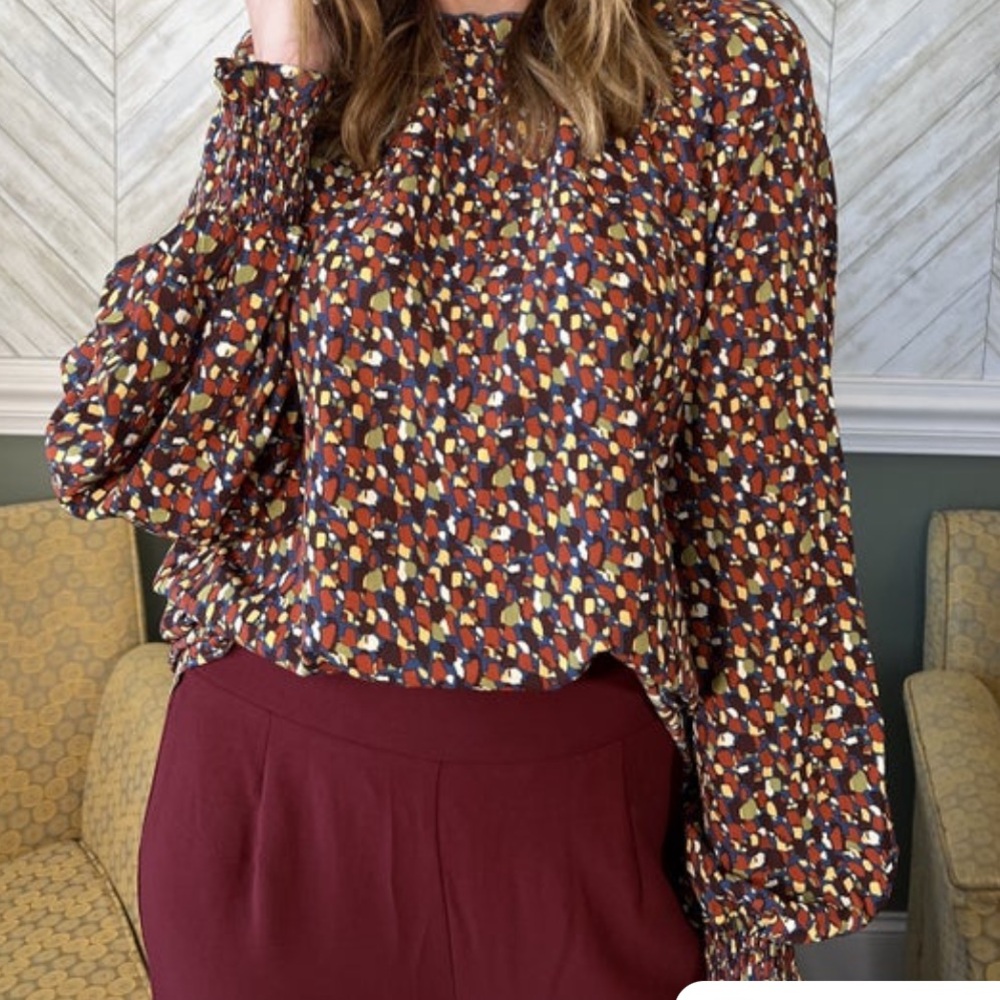 Jodifil Multicolor Patterned Blouse